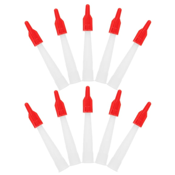 RUNROTOO Grout Sealer Applicator 10Pcs Caulk Finisher Tool White Plastic Silicone For Home Repair Diy Projects