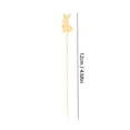 thumbnail image 4 of 100pcs Easter Disposable Bamboo Skewers Rabbit Eggs Food Picks Fruit Fork Sandwich 2025 Easter Birthday Buffet Decoration Stick, 4 of 8