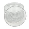 thumbnail image 6 of 25 Set Plates Round Polystyrene Dinner Plates Charger Serving Tray Clear Charger （Silver）, 6 of 12