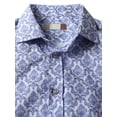 thumbnail image 2 of Ma Croix Men's Long Sleeve Printed Slim Fit Dress Shirt, 2 of 8