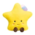 thumbnail image 1 of Peluche en forma de estrella, cojín decorativo para habitación, cómodo y suave cojín de suelo en forma de estrella para dormitorio., 1 of 8