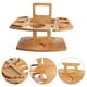 thumbnail image 4 of Mesa de Picnic Plegable, Portavasos Portátil con Bandeja para Aperitivos, Soporte para Bebidas con Construcción de Madera, 36 x 31 x 26 cm para Camping, Playa, Eventos al Aire Libre, 4 of 9