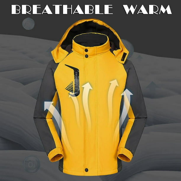 Hunpta Womens Waterproof Ski Jacket Warm Winter Snow Coat Mountain Windbreaker Hooded Raincoat