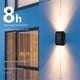 thumbnail image 2 of Simple Up Down Glowing Solar Outdoor Lamp Personalized Exterior Wall Light for Home Garden Porch, 2 of 5