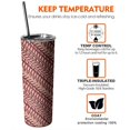 thumbnail image 6 of 20oz Red Christmas Striped Pattern Skinny Tumblers Stainless Steel Tumbler with Lid and Straw,Vacuum Insulated Double Wall Travel Tumbler Cups with Cleaning Brush for Coffee,Tea, 6 of 6