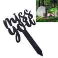 thumbnail image 1 of Cemetery Garden Stake, Compact Portable Metal Rust Proof Memorial Grave Stake Elegant  For Lawn, 1 of 8