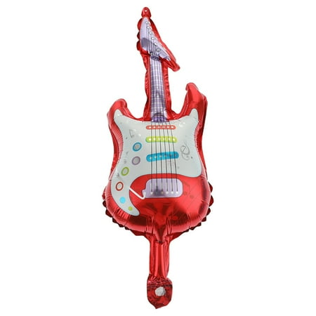 Rattle Flash - TURNTABLE LAB Guitar Shape Foil Balloons Party Children Play Flash Light Rattle US Stylish