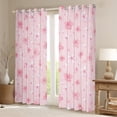 thumbnail image 2 of Castle Fairy Teens Children Pink Flower Cherry Blossom Black Out Curtains,Botanical Plants Curtains Pack Of 2 (42X63 Each),Chic Floral Sakura Bedroom Curtains,Ultra Soft Home Decor, 2 of 6