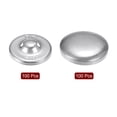 thumbnail image 3 of Uxcell 100 Pcs Button Supplies 40L(25.4mm/1") Aluminum Button Parts for Button Maker Machine, 3 of 5