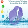 thumbnail image 4 of Waterproof AirTag Bracelet for Kids, Hidden Silicone Wristband for AirTag, GPS Tracker Case for Air Tag Holder Strap Band for Child Toddler, Secure Anti-Loss Protection, Violet, 4 of 6