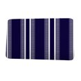 thumbnail image 1 of Upscale Getaway Dashing Stripe Navy Blue Stripe Print Bath Mat, 1 of 5