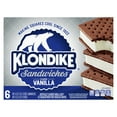 thumbnail image 3 of Klondike Classic Vanilla Ice Cream Sandwiches Frozen Desserts, 6 Count, 3 of 10