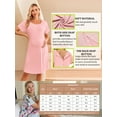 thumbnail image 4 of Avidlove Women Maternity Nursing Nightgown with Button Short Sleeve Nursing Dress for Breastfeeding Labor and Delivery Gown for Hospital S-XXL, 4 of 7