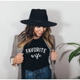 thumbnail image 3 of FAVORITE WIFE Graphic Short sleeve T-Shirt Plus Size, 3 of 10
