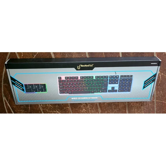 RHEA- Unlocked Wired Led Gaming Keyboard ~Universal~ (17" X 5.2" X 1.1") #Gakb-0001