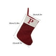thumbnail image 3 of XYAIYT Christmas Decorations Knitted Wool Embroidered Letter Christmas Stocking Gift Bag with Acrylic Medium Thickness Spacious Design Sturdy Hanging Loop for Mantel Tree Home Holiday 8.7x11.8IN Red, 3 of 3