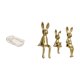 thumbnail image 1 of Elegante bandeja para alimentos y cosméticos con figuras de una familia de conejitos, ideal para del baño, el desayuno, la mesa de la cafet, 1 of 8