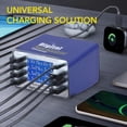 thumbnail image 4 of Cargador USB De 8 Puertos Con Pantalla Digital QC3.0 - Potencia De 45 W Para Cargar Varios Dispositivos - Tecnología De Detección Automática - Protección Múltiple, 4 of 7