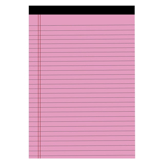 Décor d'Automne Écriture Légale Colorée Lignées Larges 50 Feuilles par Bloc-Notes Bloc-Notes Perforé pour École Collège Affaires