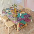 thumbnail image 5 of Pioneer Flower Floral Print Pattern Rectangle Tablecloth 60"x120",Waterproof Polyester Rectangle Table Cloth, Wipeable Spillproof Polyester Tablecloth for Dining, Camping, Indoor and Outdoor, 5 of 6