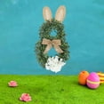 thumbnail image 4 of laqbezok Easter Wreath, Front Door Wreath Hanging Pendant Cute Decor, Rabbit Shape Garland for Easter Party Housewarming Home Window, Solid Ears, 4 of 8