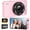 Pink, variant on W & O Q10 Digital Camera for Kids and Beginners, Compact Rechargeable Camera with HD Display, Photo and Video Recording, Portable Travel Camera for Students, Teens, Adults(Pink)