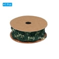 thumbnail image 3 of Unique Bargains 3Yard Pom Pom Wire Ribbon,  Mini Ball String Trim Ribbon with Gold Tinsel, Dark Green, 3 of 6