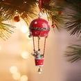 thumbnail image 2 of Christmas Gliding Santa Ornament Christmas Hanging Decoration Indoor Outdoor Christmas Tree Decoration, 2 of 6