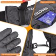 thumbnail image 3 of Guantes de esquí para mujer Gilotop impermeables, táctiles y abrigados, 3 of 7