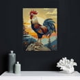 thumbnail image 5 of Nawypu Animals Canvas Wall Art Rooster On The Mountain Poster Prints Colorful Animals Living Room,Bedroom,Office,Interior Decorative Painting or Gifts, 5 of 5
