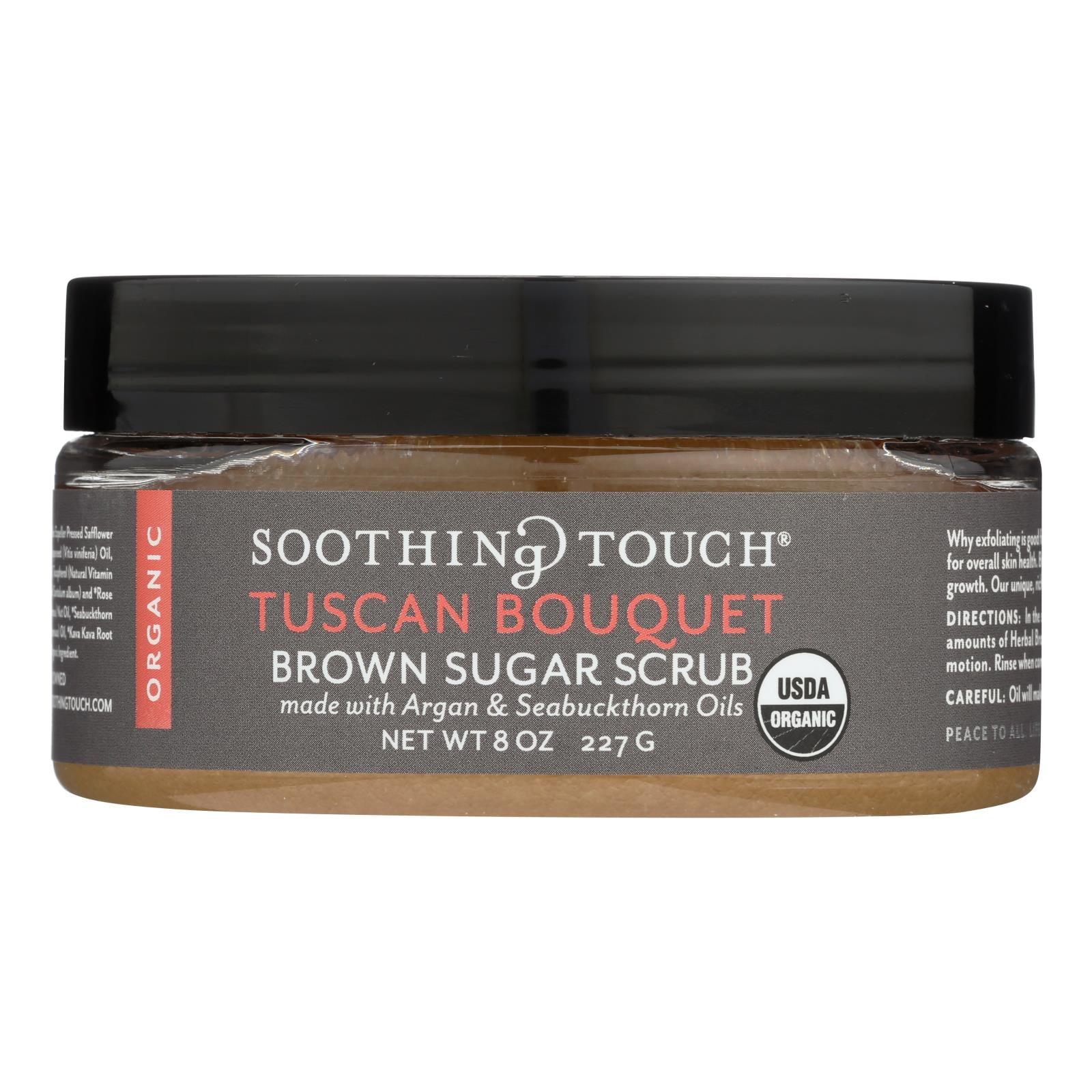 Soothing Touch - Organic Herbal Brown Sugar Scrub Rest & Relax Tuscan Bouquet - 8 oz.