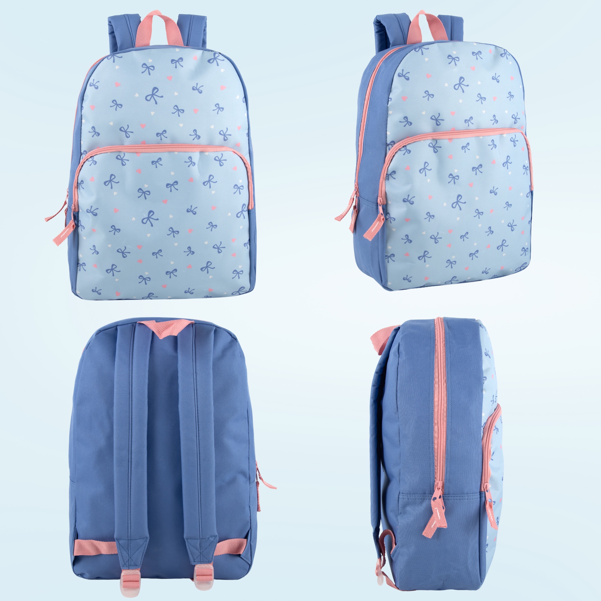 Mochila de 17 pulgadas con estampado divertido para viajes y commuting en hermoso diseño de moños 5