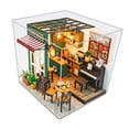 thumbnail image 2 of Kits de casa de muñecas, colección decorativa artesanal, luces LED integradas, cubierta a prueba de polvo para amigos, familiares, niños y adultos, 2 of 9