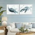 thumbnail image 2 of Stupell Industries Blue Weathered Turtle Portraits 2 Piece White Framed Giclee Art Set design by Marcus Prime, 24 x 30, 2 of 8