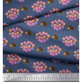 thumbnail image 3 of Soimoi Velvet Fabric Balloon & Hedgehog Kids Printed Fabric 1 Yard 58 Inch Wide, 3 of 3