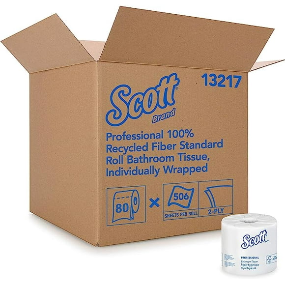 Essential Professional 100% Recycled Fiber Bulk Toilet Paper for Business (13217) Pack of 1