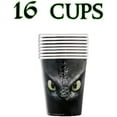 thumbnail image 4 of How To Train Your Dragon Birthday Party Supplies Pack For 16 With How To Train Your Dragon Dinner Plates, Cups, Napkins, Table Cover, Tattoos, Masks, Birthday Banner and Pin by HTOOQ - -, 4 of 7