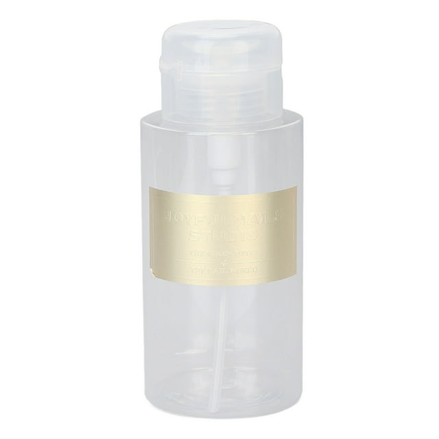 Oubit Bouteille de Distributeur de Pompe Poussoir Bouteille de Presse de 300ml Multi Vernis à Ongles Pompe Distributeur Vernis à Ongles Pompe de Solvant Performance Inégalée