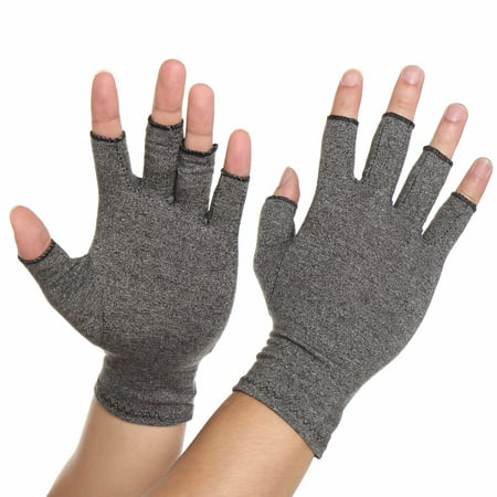 CFR Arthritis Gloves- Open Finger Compression Hand Gloves for Rheumatoid and Osteoarthritis - Joint Pain Relief for Men & Women One