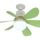 thumbnail image 4 of Ventilador de enchufe E27, luz LED, ventilador de techo con Control remoto, lámpara LED, Base E27, 42cm, luz de ventilador de techo interior, 3 velocidades para dormitorio y cocina, 4 of 8
