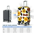 thumbnail image 6 of Xecao Cow Print Sunflower print Elastic Luggage Cover, with double-sided print , is perfect for travel, business, and daily use, 6 of 9