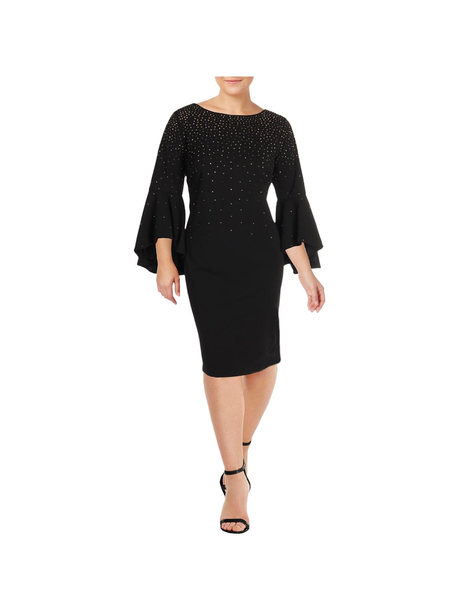 calvin klein plus size bell sleeve dress