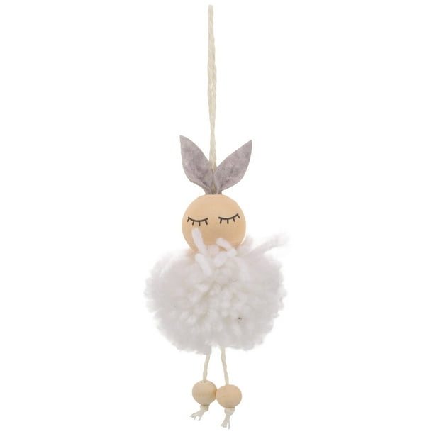 KAKOWELY Adorno colgante de conejo de Pascua, colgante de conejo, muñeco de conejo, decoración colgante de Pascua