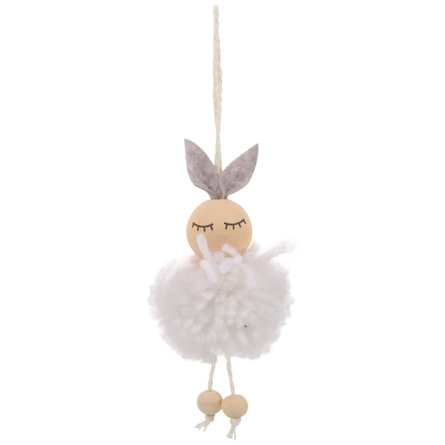 KAKOWELY Adorno colgante de conejo de Pascua, colgante de conejo, muñeco de conejo, decoración colgante de Pascua