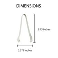 thumbnail image 2 of HIC Ice Tong, Stainless Steel, 5.875-inches x 2.25-inch, Set of 2, 2 of 6