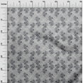 thumbnail image 2 of oneOone Georgette Viscose Fabric Leaves & Floral Block Fabric Prints By Yard 42 Inch Wide, 2 of 4