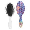 thumbnail image 2 of Aesthetic Detangling Hair Brush - Smoothing Paddle Brush with Round-Tip Bristles, Classic & Fashionable for Women & Men, Reduces Breakage, 2 of 6