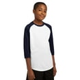 thumbnail image 4 of Sport-Tek Youth PosiCharge Baseball Jersey-L (White/True Navy), 4 of 6