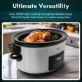 thumbnail image 2 of Elite Cuisine MST512 8.5Qt. Stainless Steel Programmable Slow Cooker with locking lid, 2 of 6