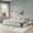 Beige + Foam, variant on ChenyueFurn Upholstered Bed with Headboard, Beige